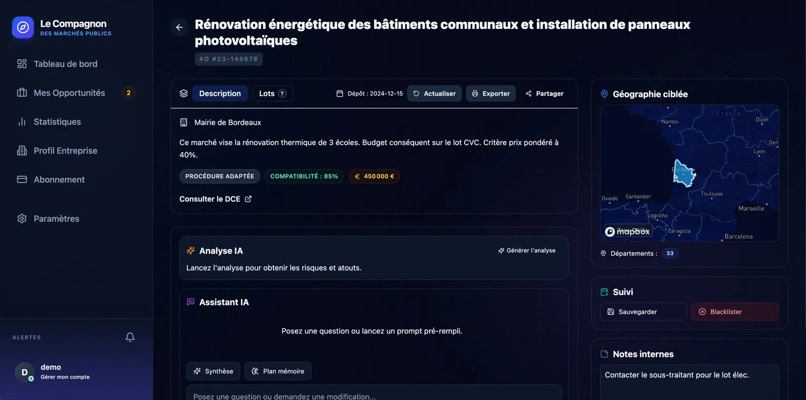 Analyse IA appel d'offre